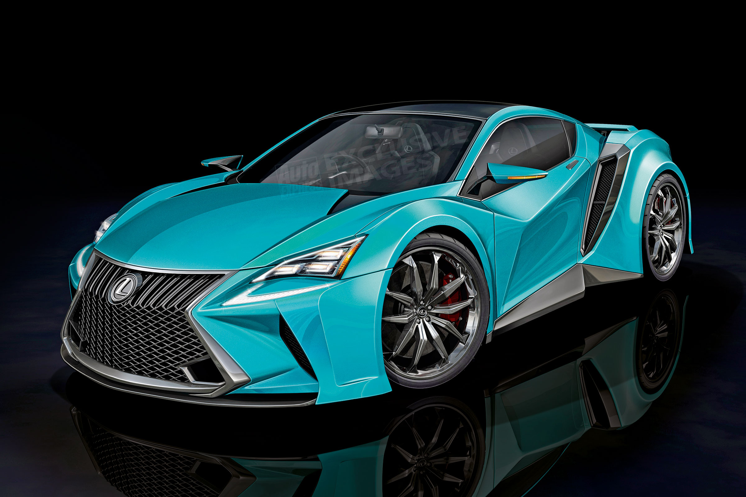 BMW and Lexus rendering