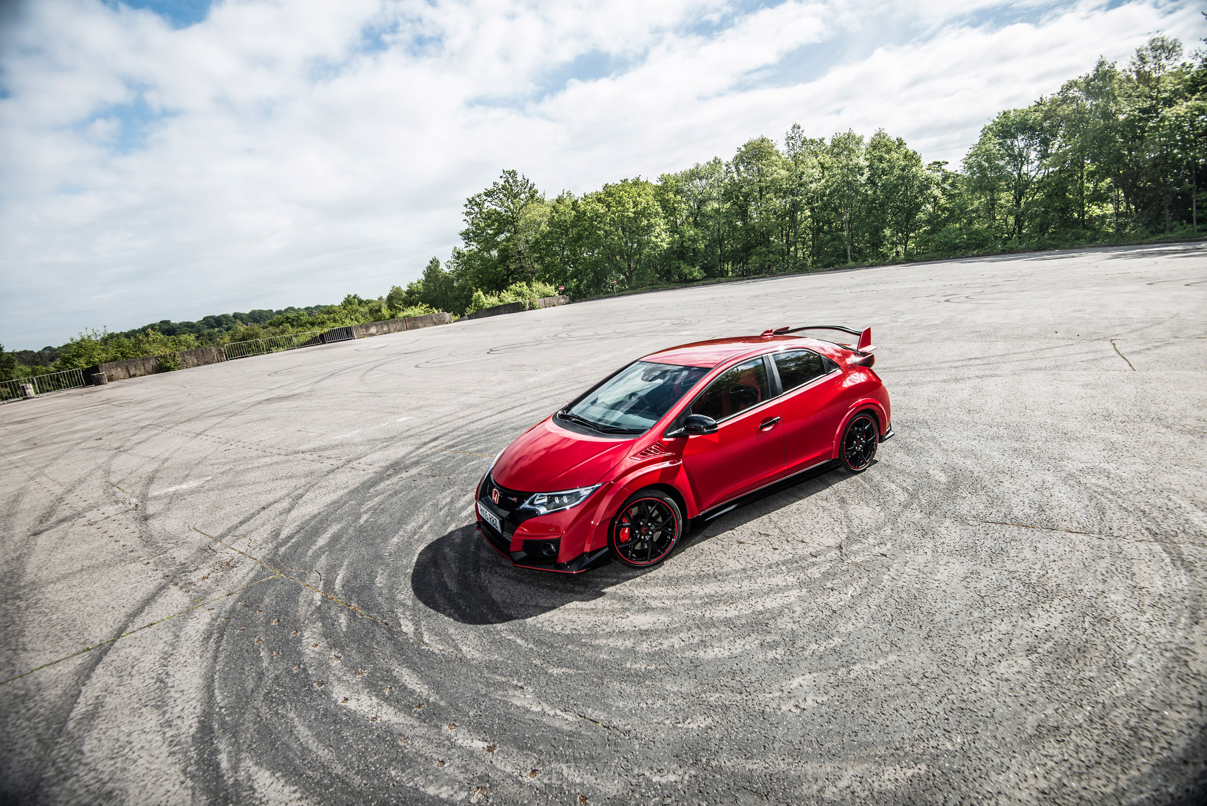New Honda Civic Type R 2015 dramatic shot