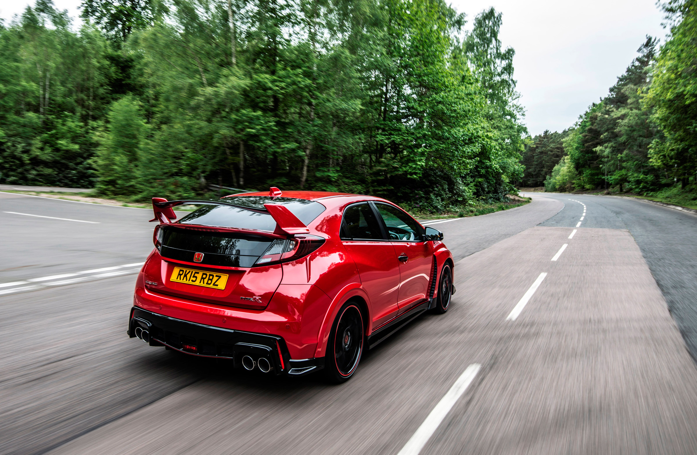 New Honda Civic Type R 2015 rear tracking