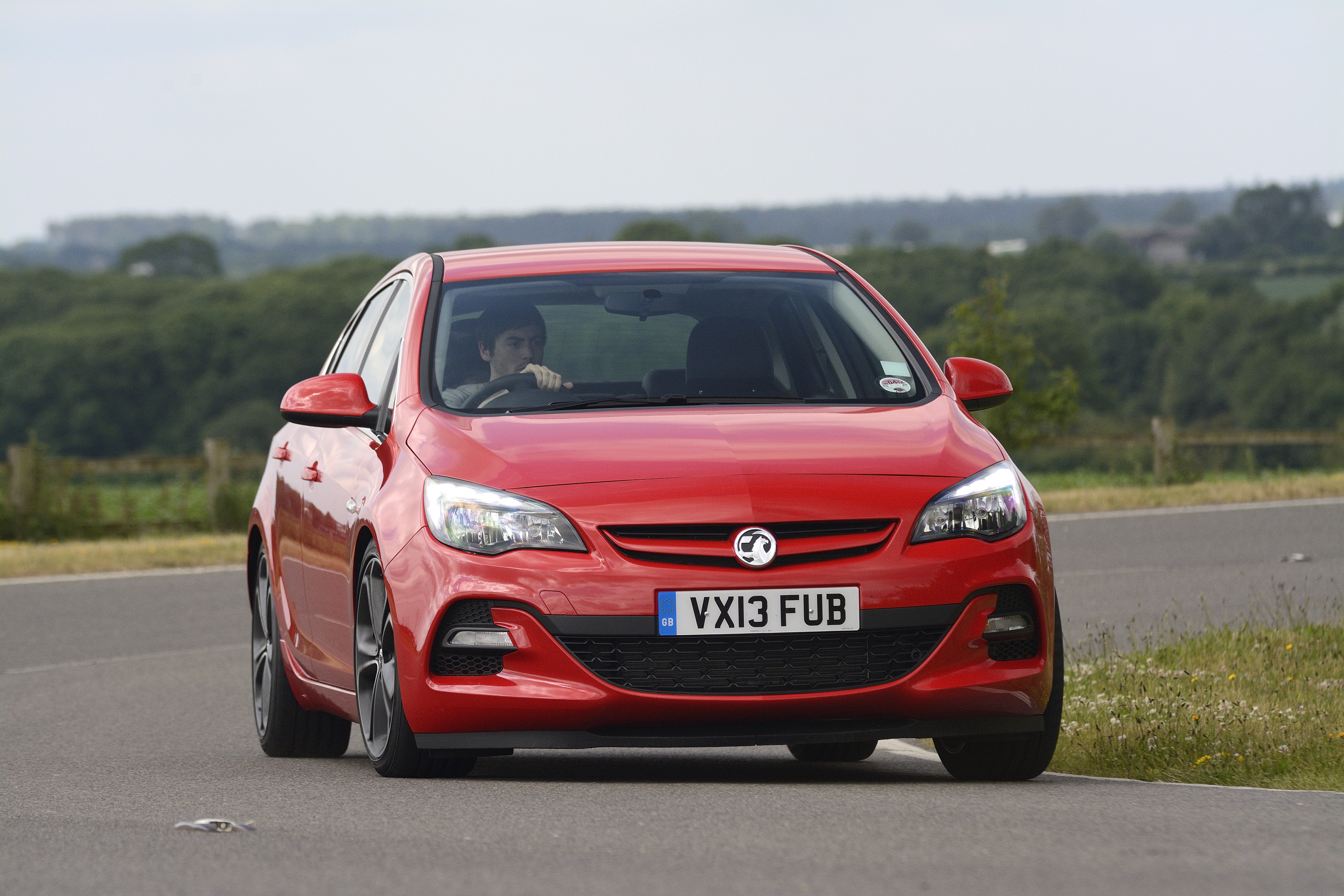 Vauxhall Astra BiTurbo front action