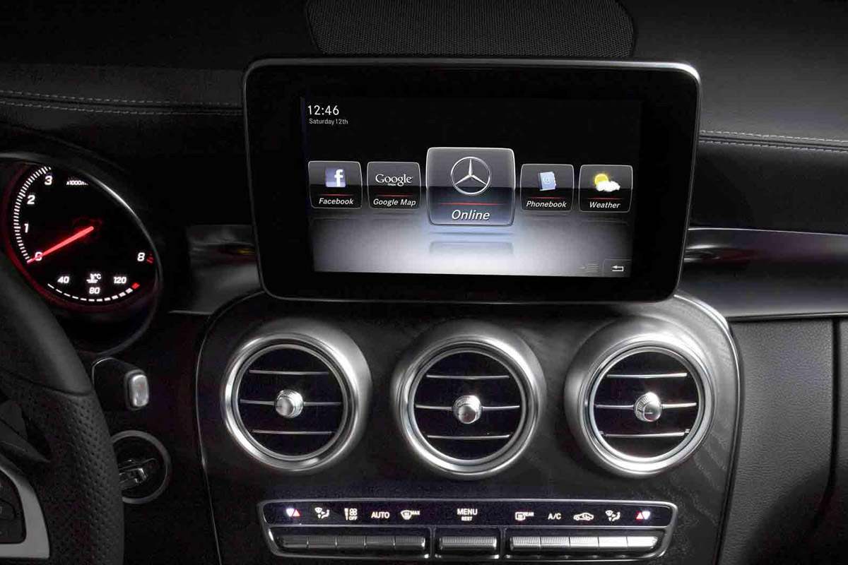 Mercedes C-Class touchscreen leaked
