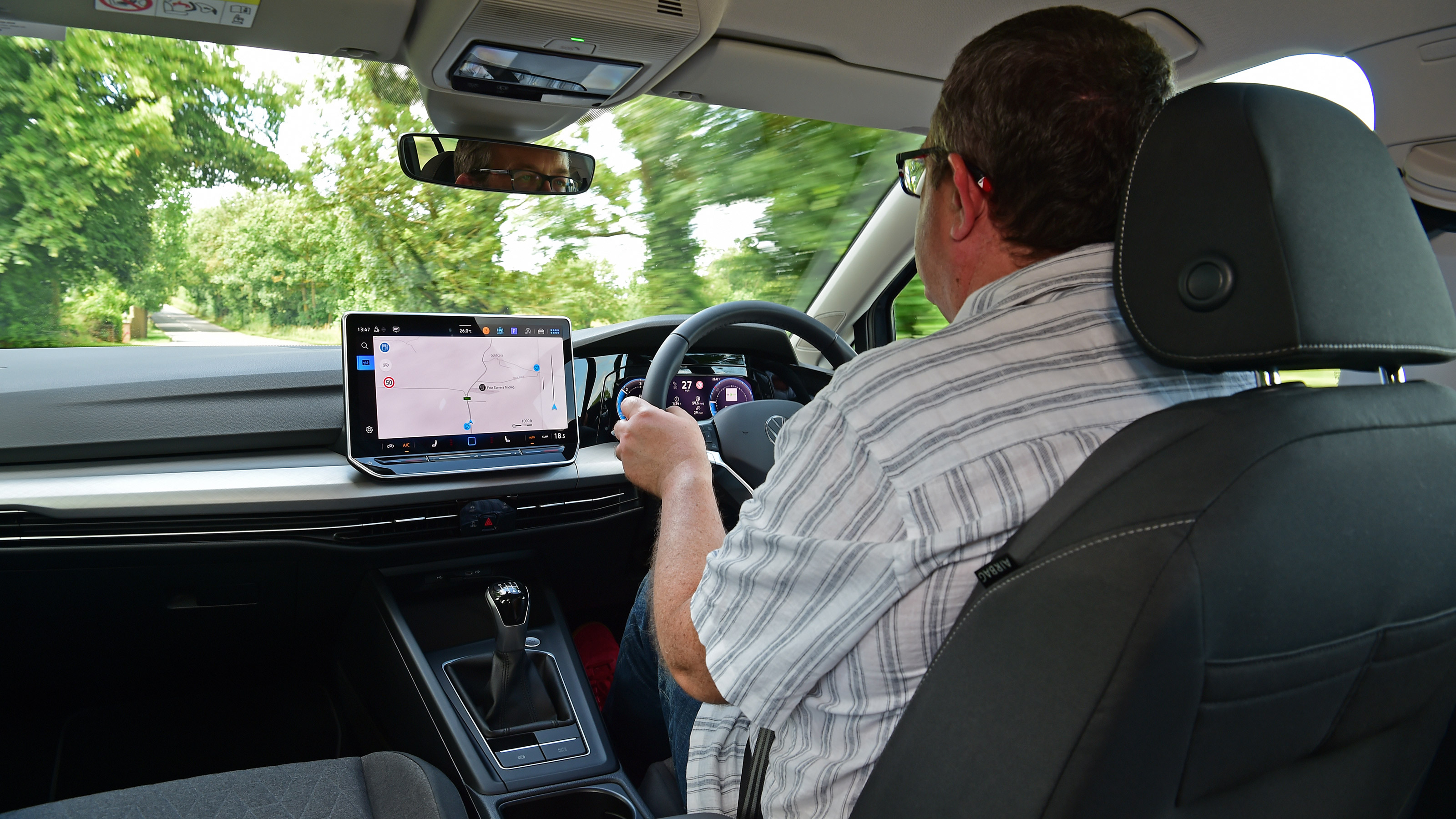 John McIlroy driving the Volkswagen Golf Estate Life