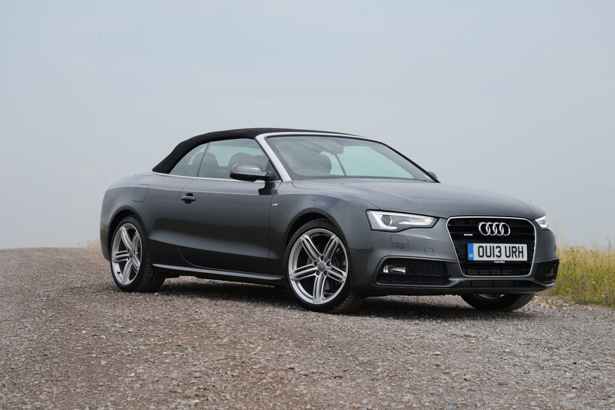 Audi A5 Cabriolet roof down
