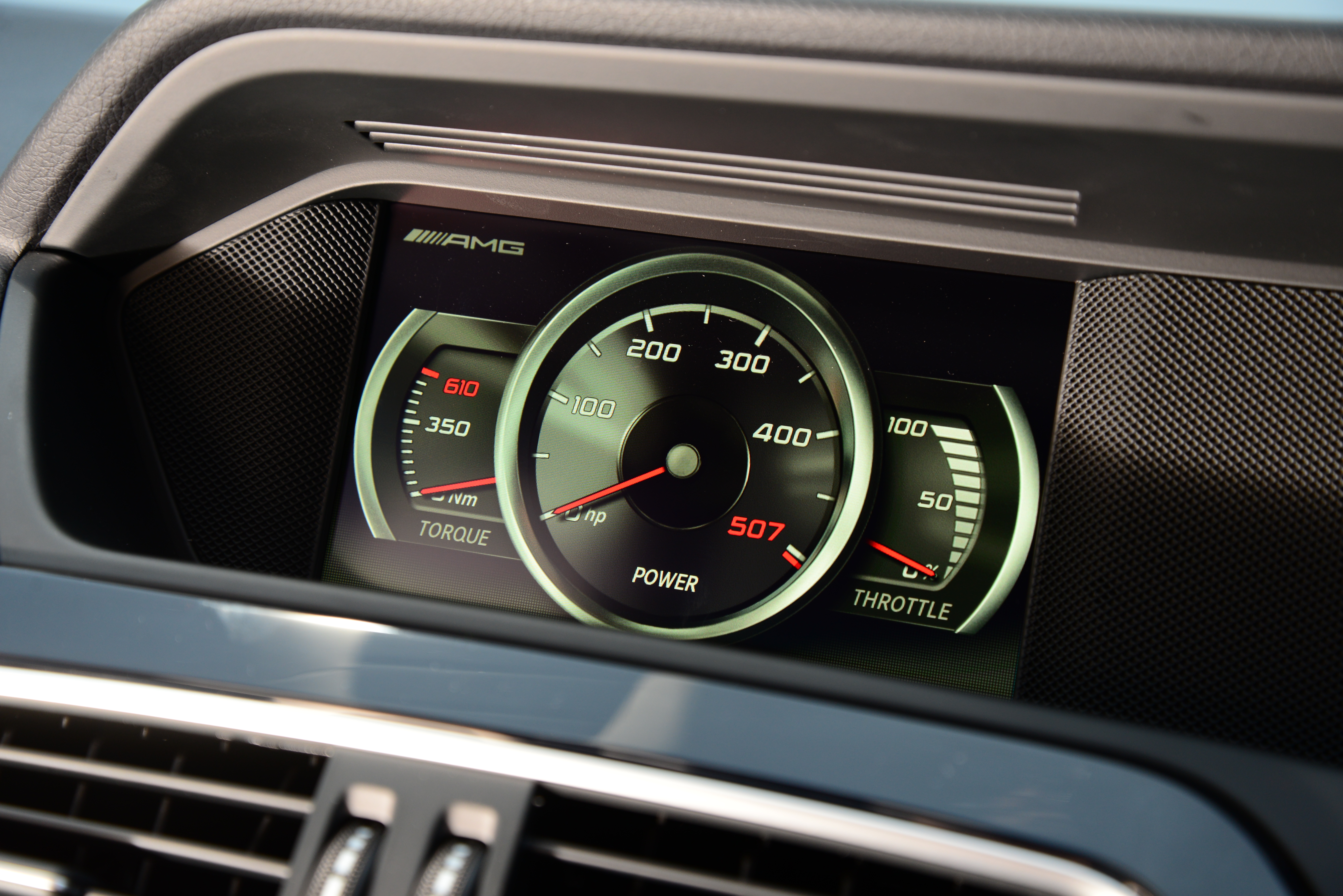 Mercedes C63 AMG dials