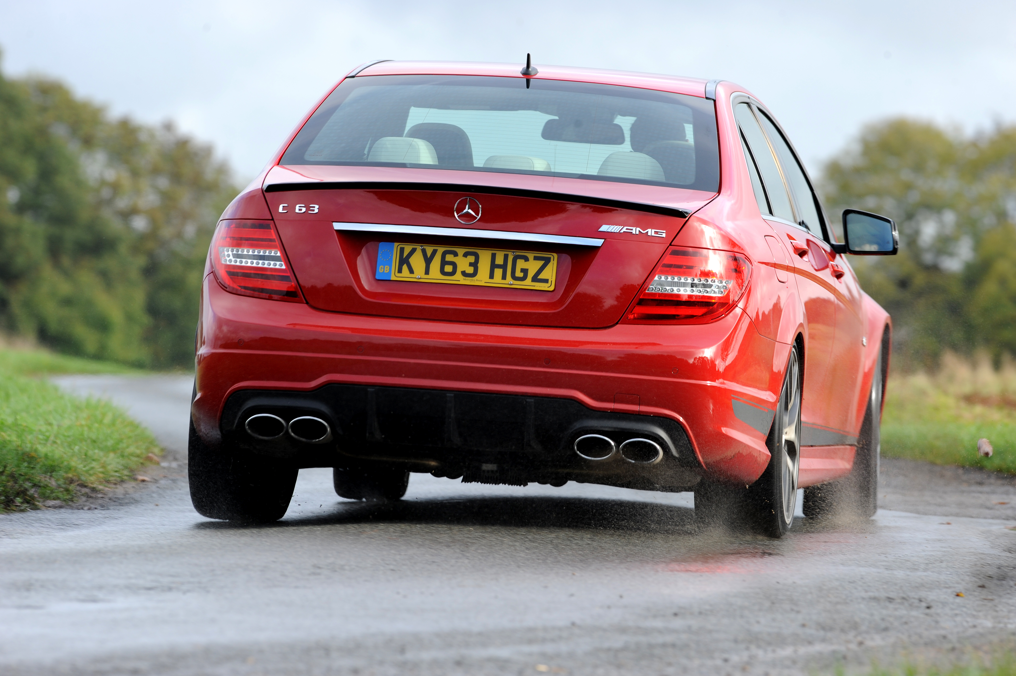 Mercedes C63 AMG rear tracking