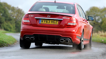 Mercedes C63 AMG rear tracking