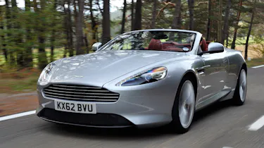 Aston Martin DB9 Volante front action