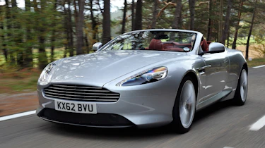 Aston Martin DB9 Volante front action