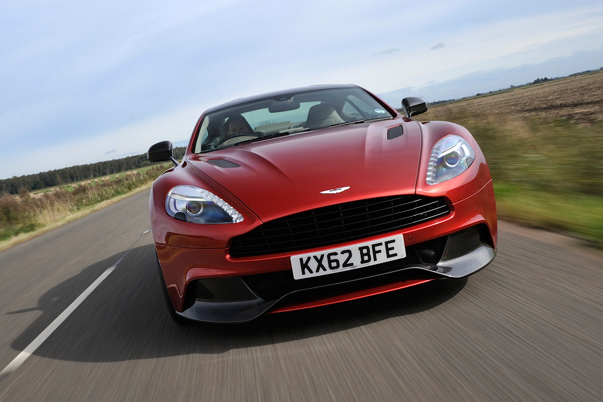 Aston Martin Vanquish front action