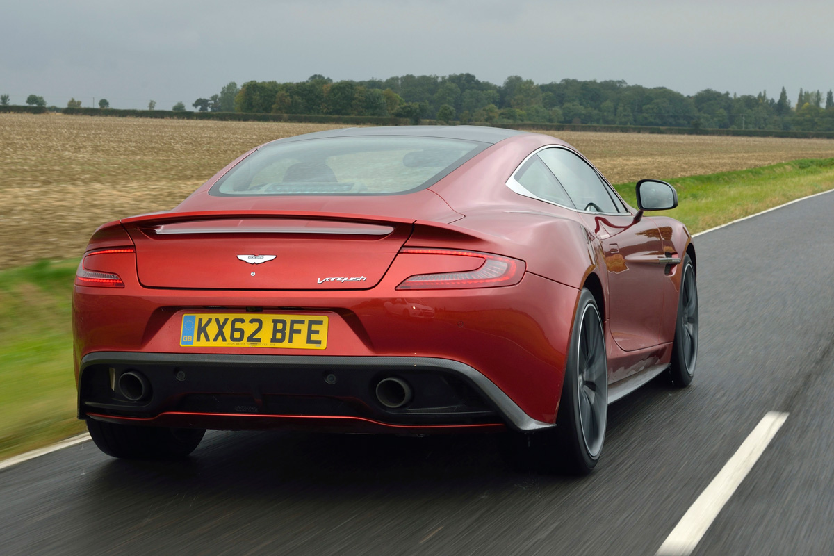 Aston Martin Vanquish rear action