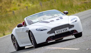 Aston Martin V12 Vantage Roadster front cornering
