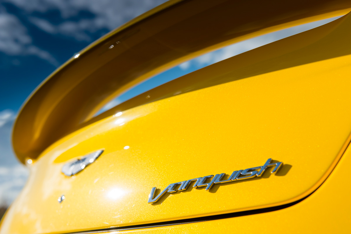 Aston Martin Vanquish badge