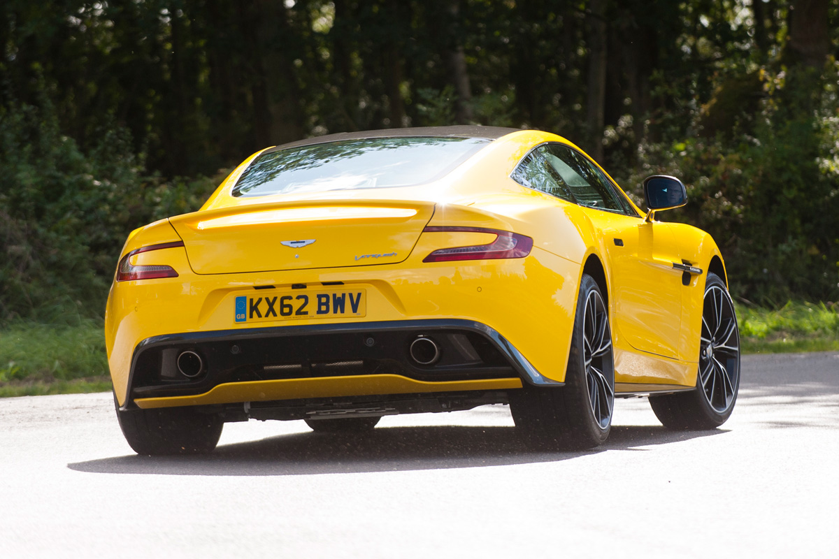 Aston Martin Vanquish rear cornering
