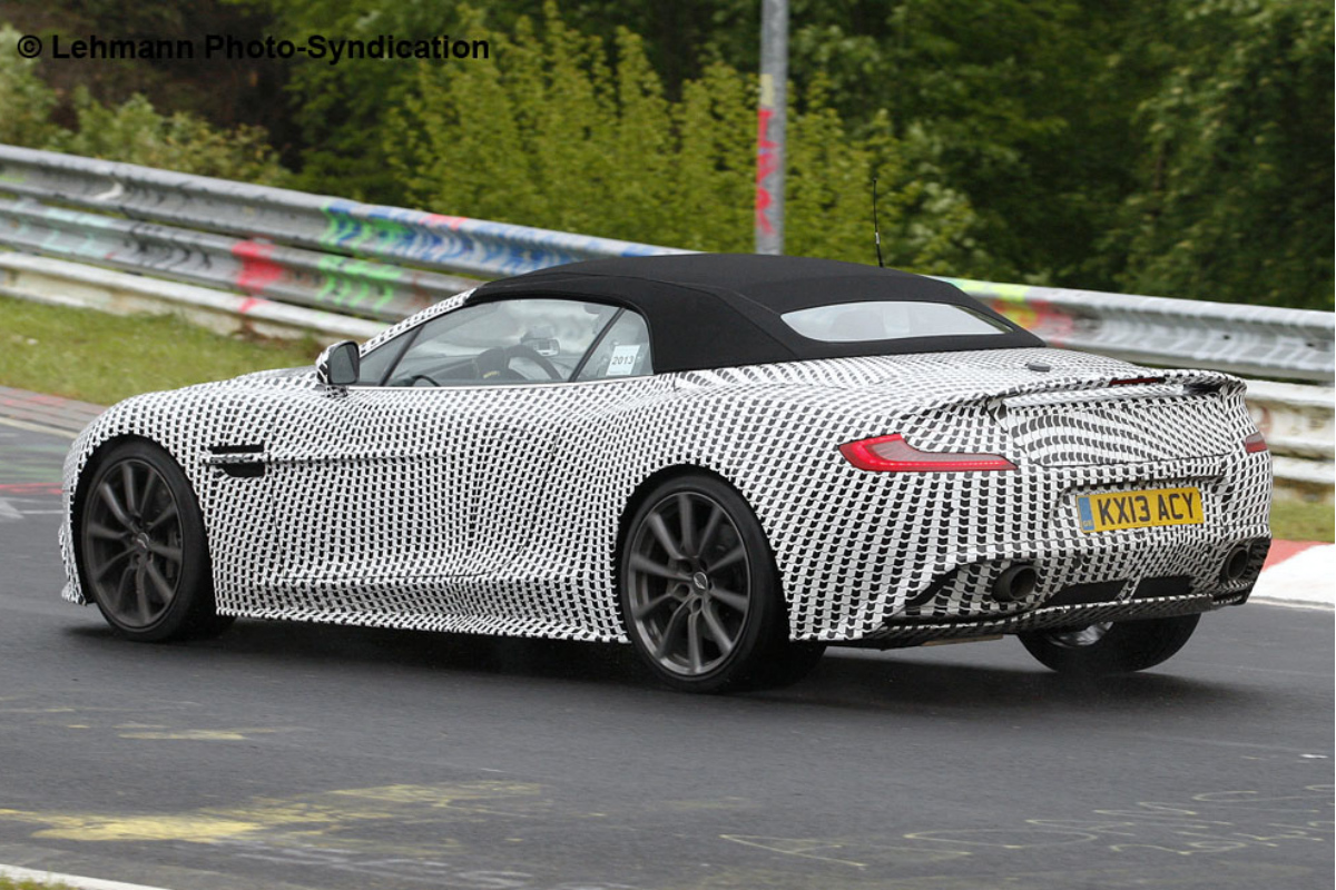 Aston Martin Vanquish Volante rear three quarter
