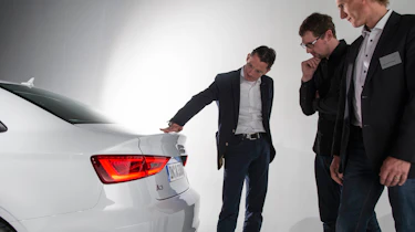 Audi A3 Saloon in the studio
