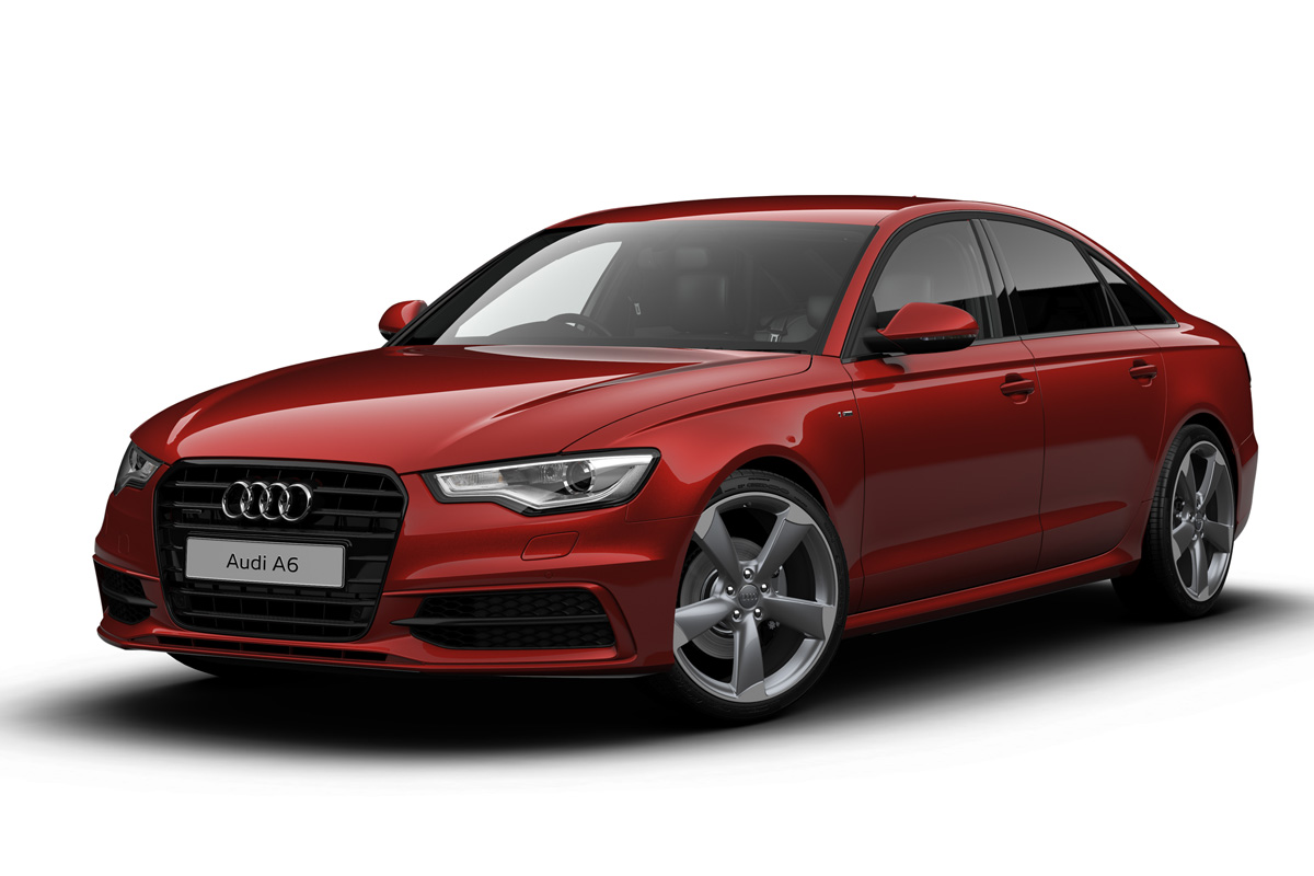 Audi A6 Black Edition front three-quarters