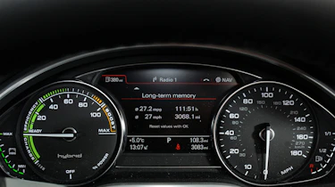 Audi A8L Hybrid 2.0 TFSI dials