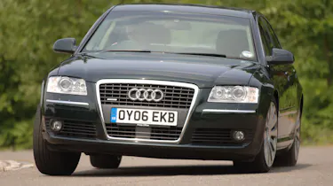 Audi A8 front cornering