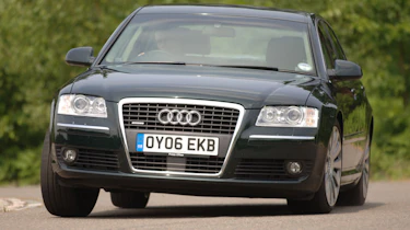 Audi A8 front cornering