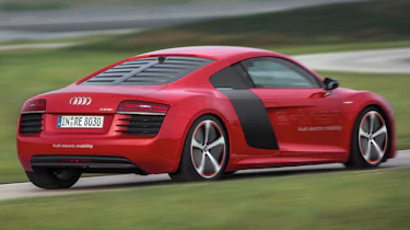 Audi R8 e-tron rear cornering