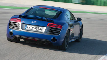 Audi R8 V10 Plus rear action