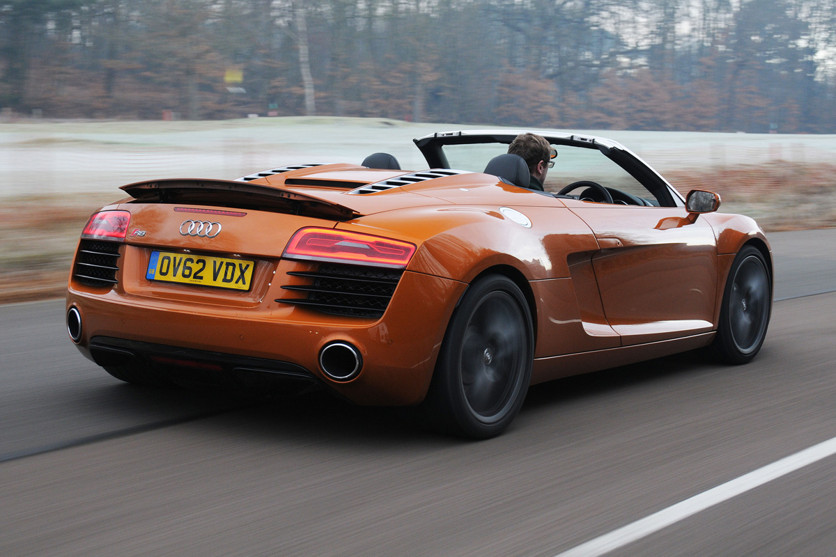 Audi R8 Spyder rear tracking