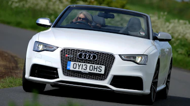 Audi RS5 Cabriolet front cornering