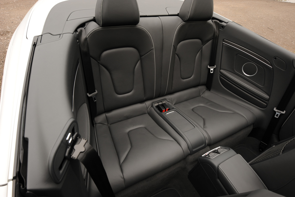 Audi RS5 Cabriolet rear seats