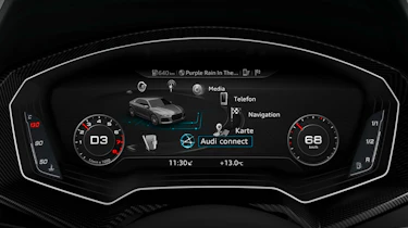 Audi TT 3 dials infotainment view