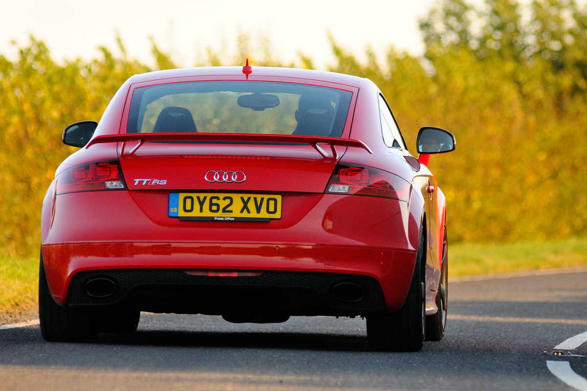 Audi TT RS Plus rear cornering