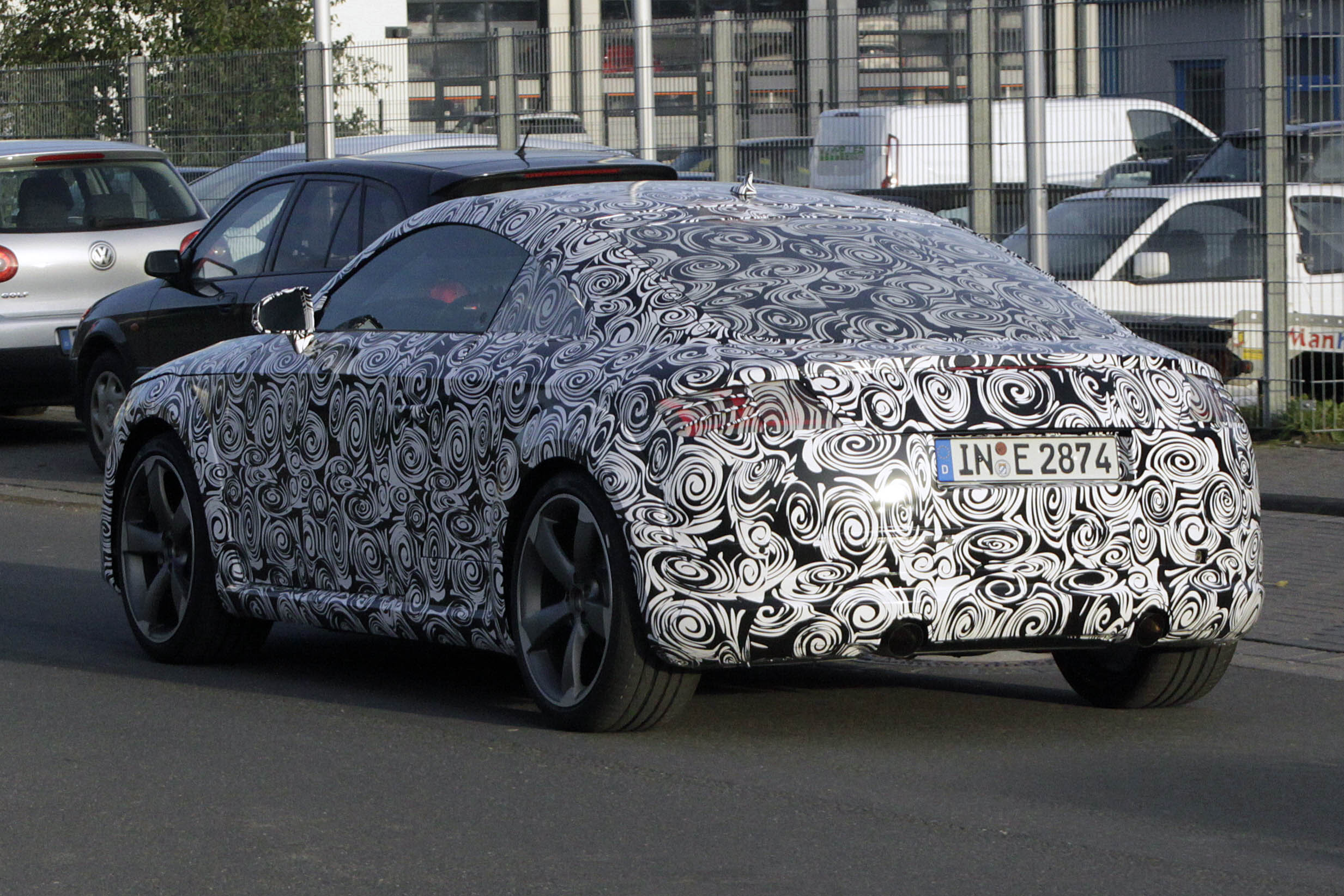 Audi TT rear action