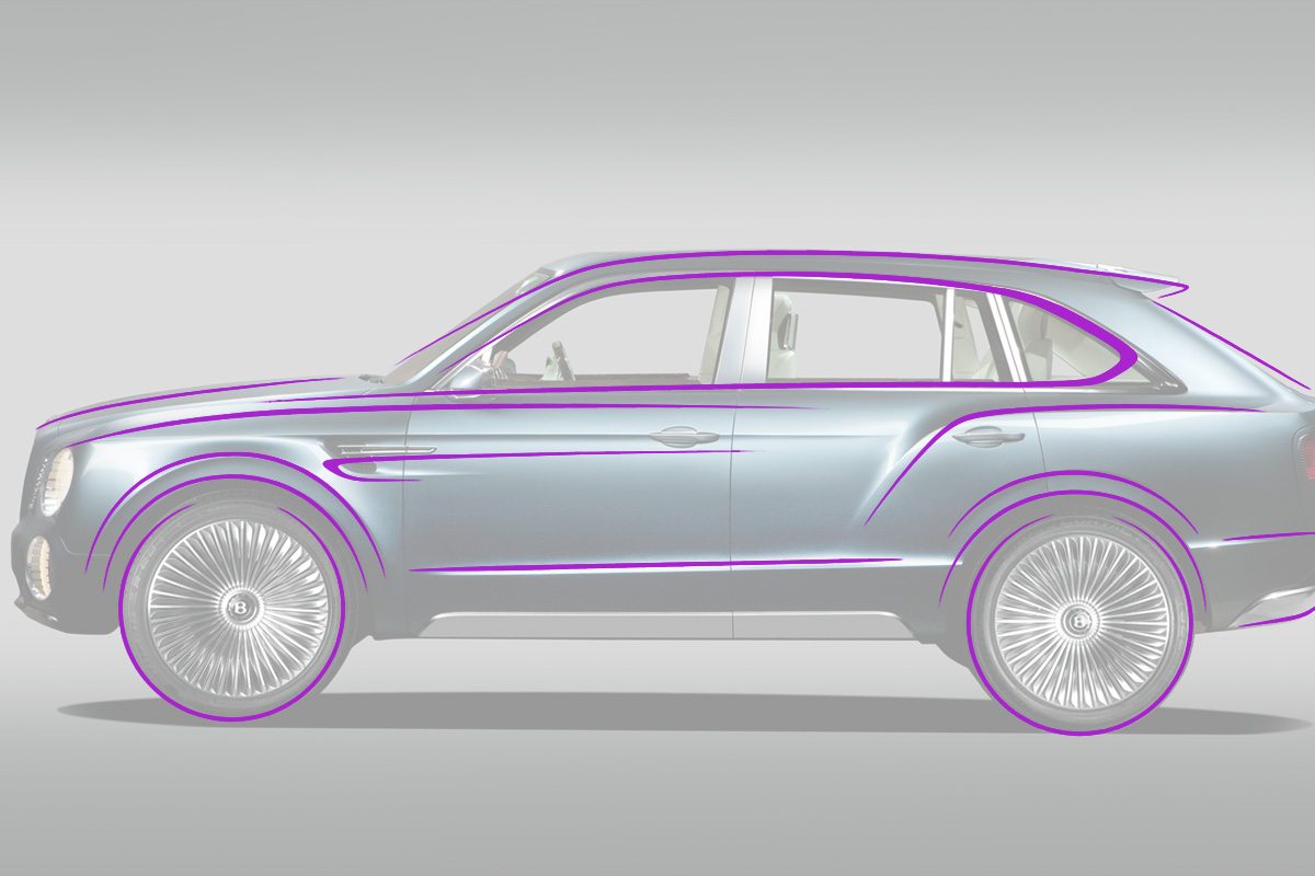 Bentley SUV side view