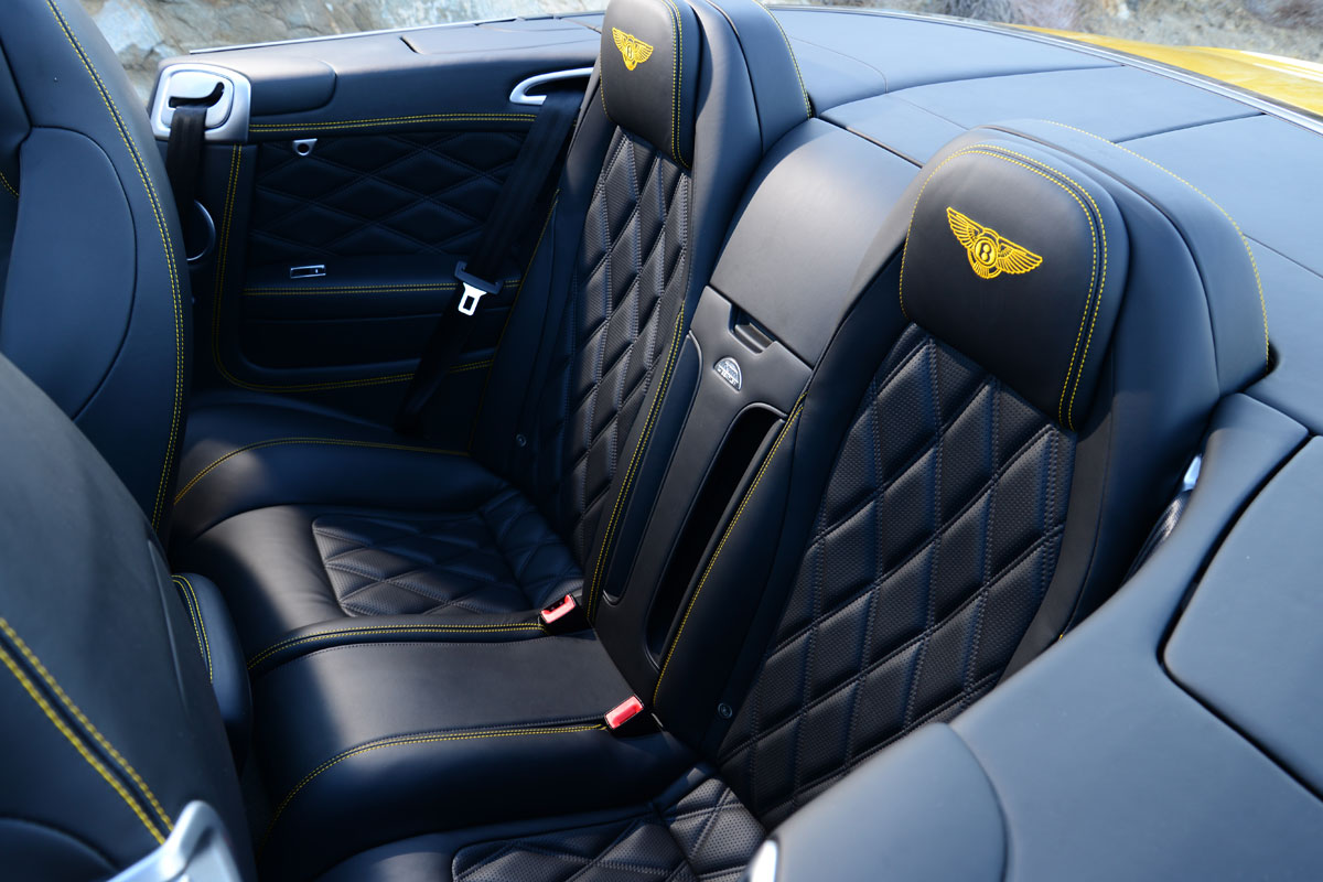 Bentley Continental GT V8 S Convertible - rear seats
