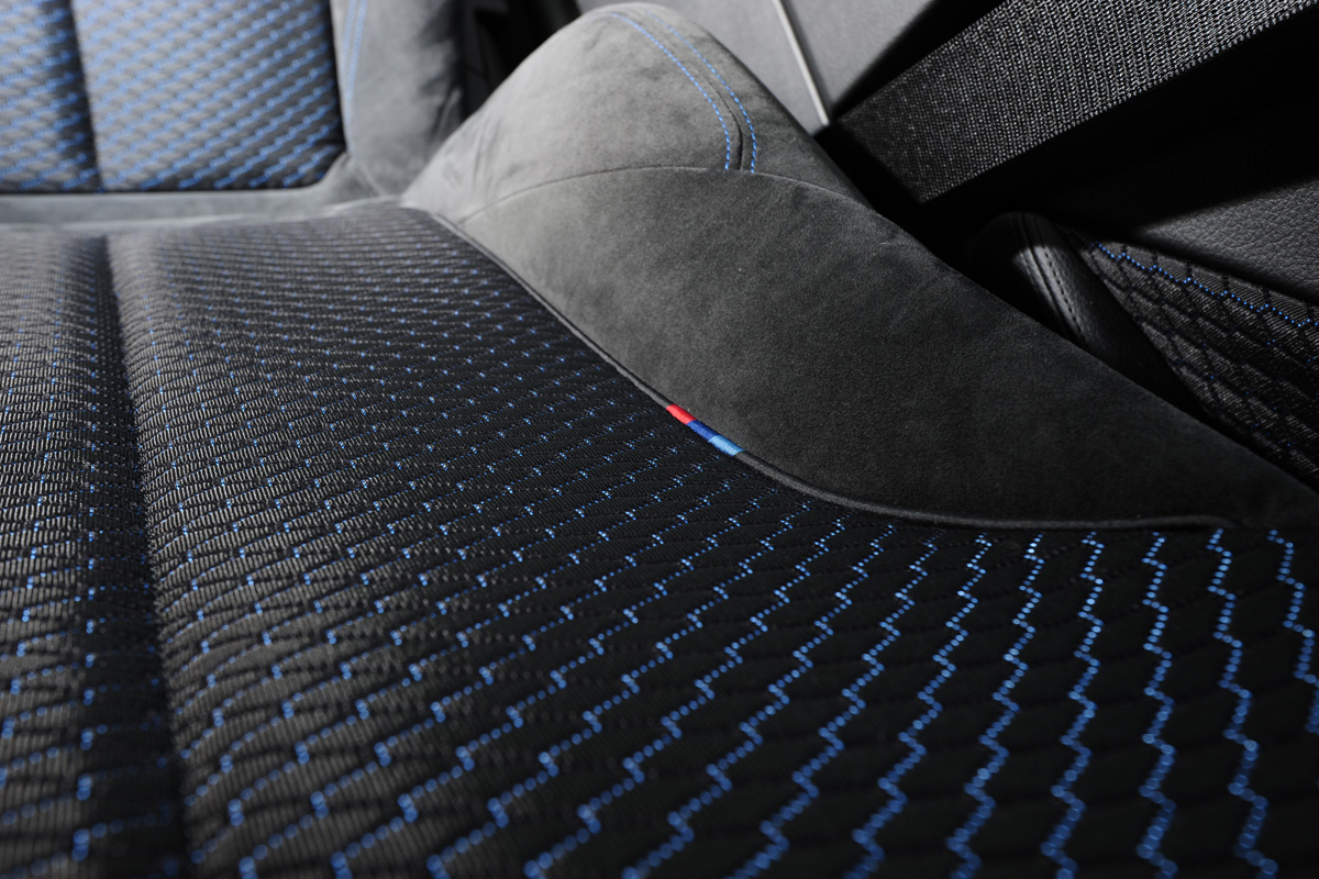BMW 118d M Sport seat detail