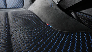 BMW 118d M Sport seat detail