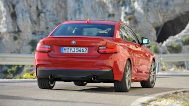 BMW 2 Series coupe 2014 rear action