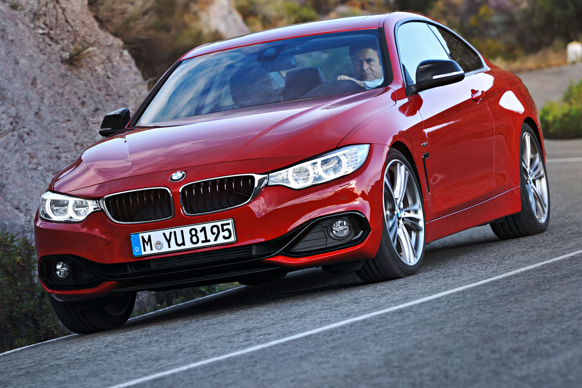BMW 4 Series front cornering