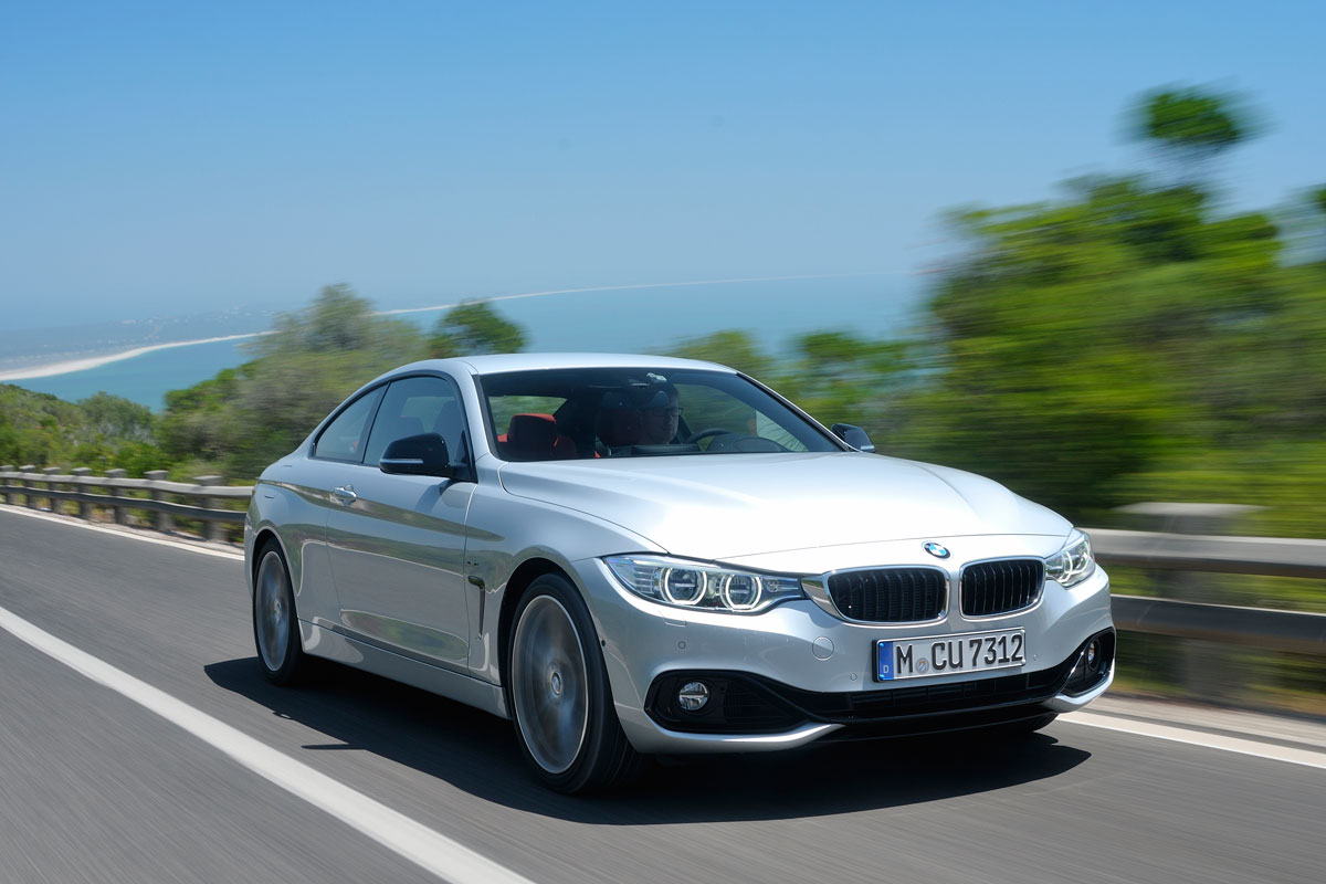 BMW 4 Series front panning shot