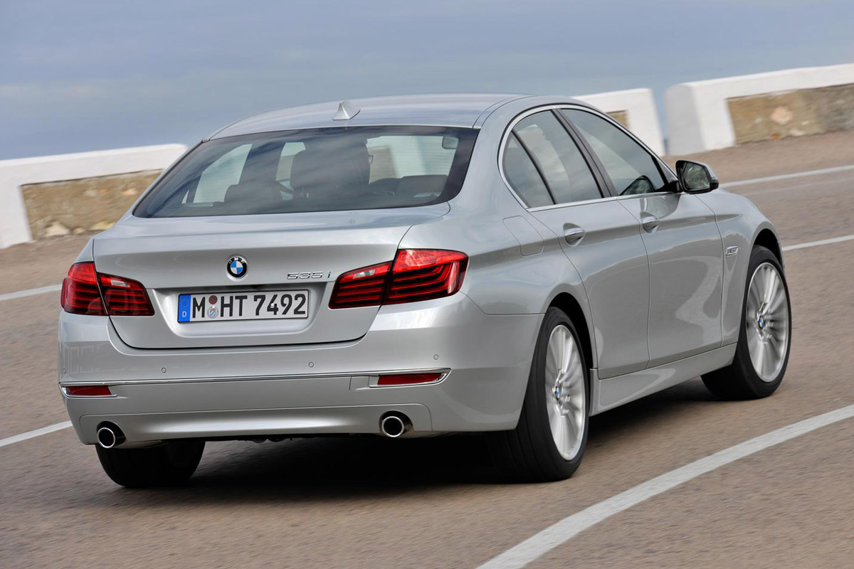 BMW 5 Series saloon facelift rear