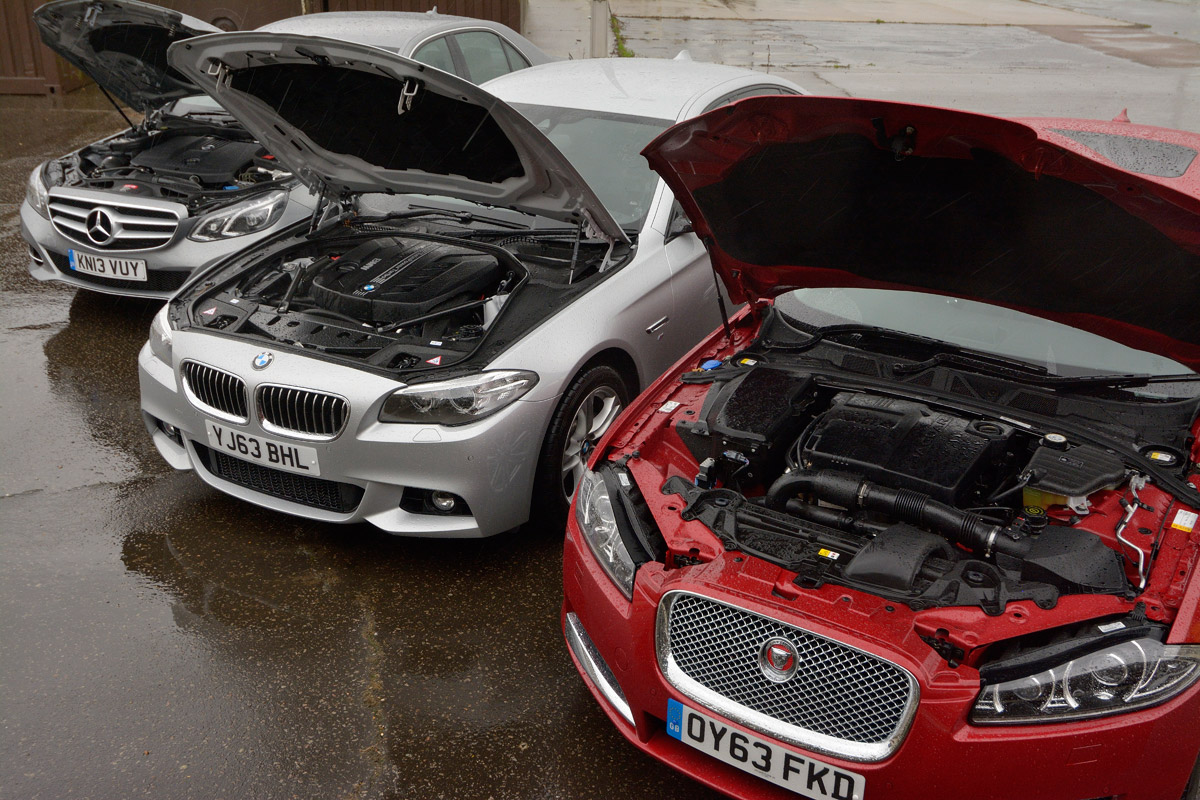 BMW 5 Series vs rivals group engines