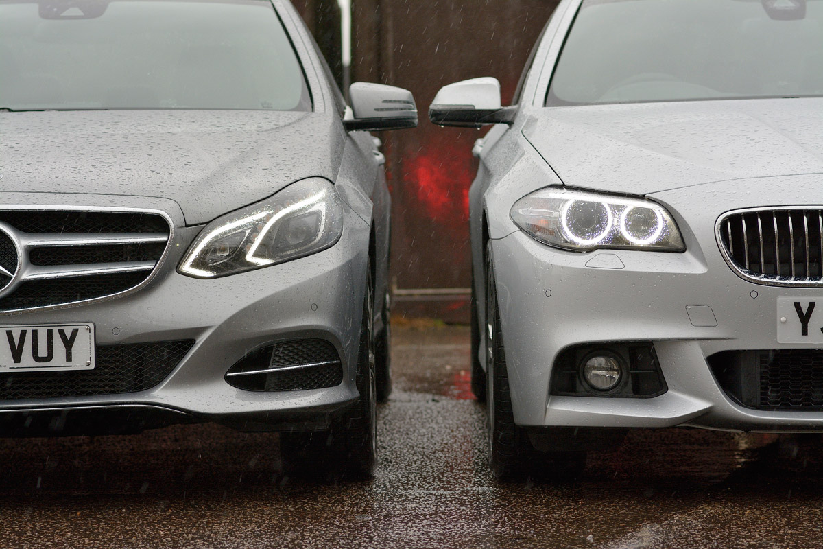 BMW 5 Series vs rivals group lights