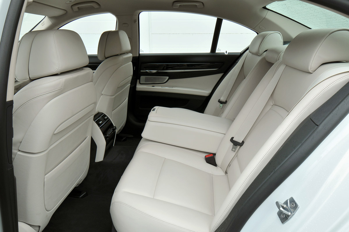 BMW 750i rear seats
