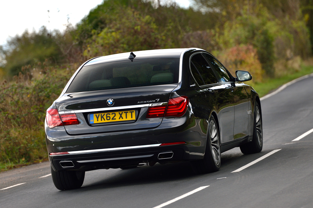 BMW ActiveHybrid 7 rear cornering
