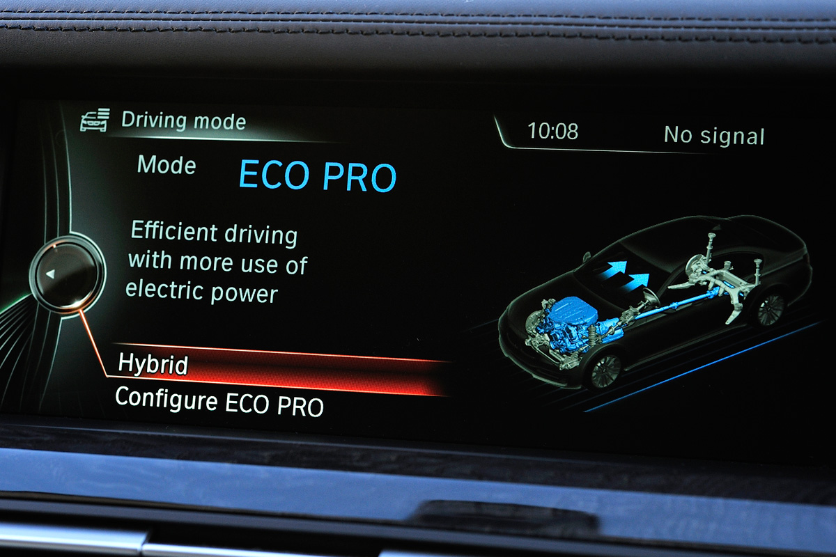 BMW ActiveHybrid 7 display