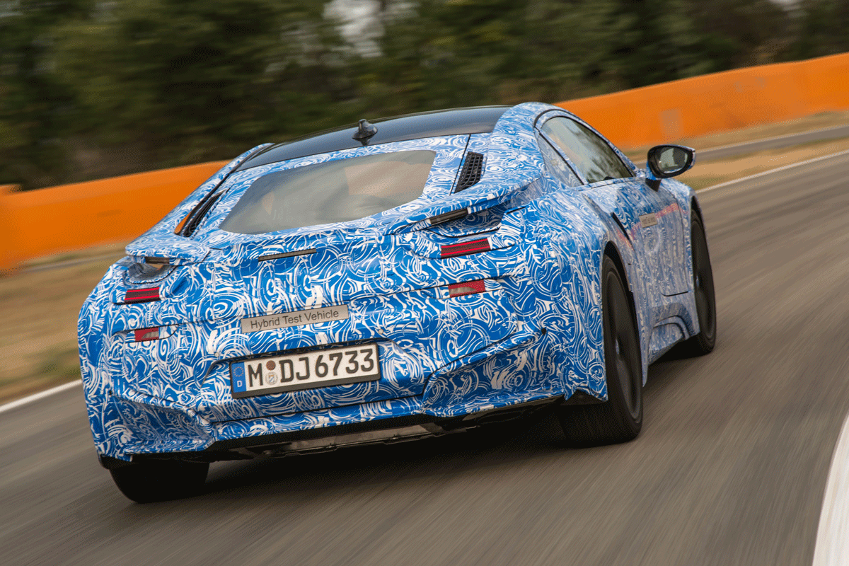 BMW i8 driving
