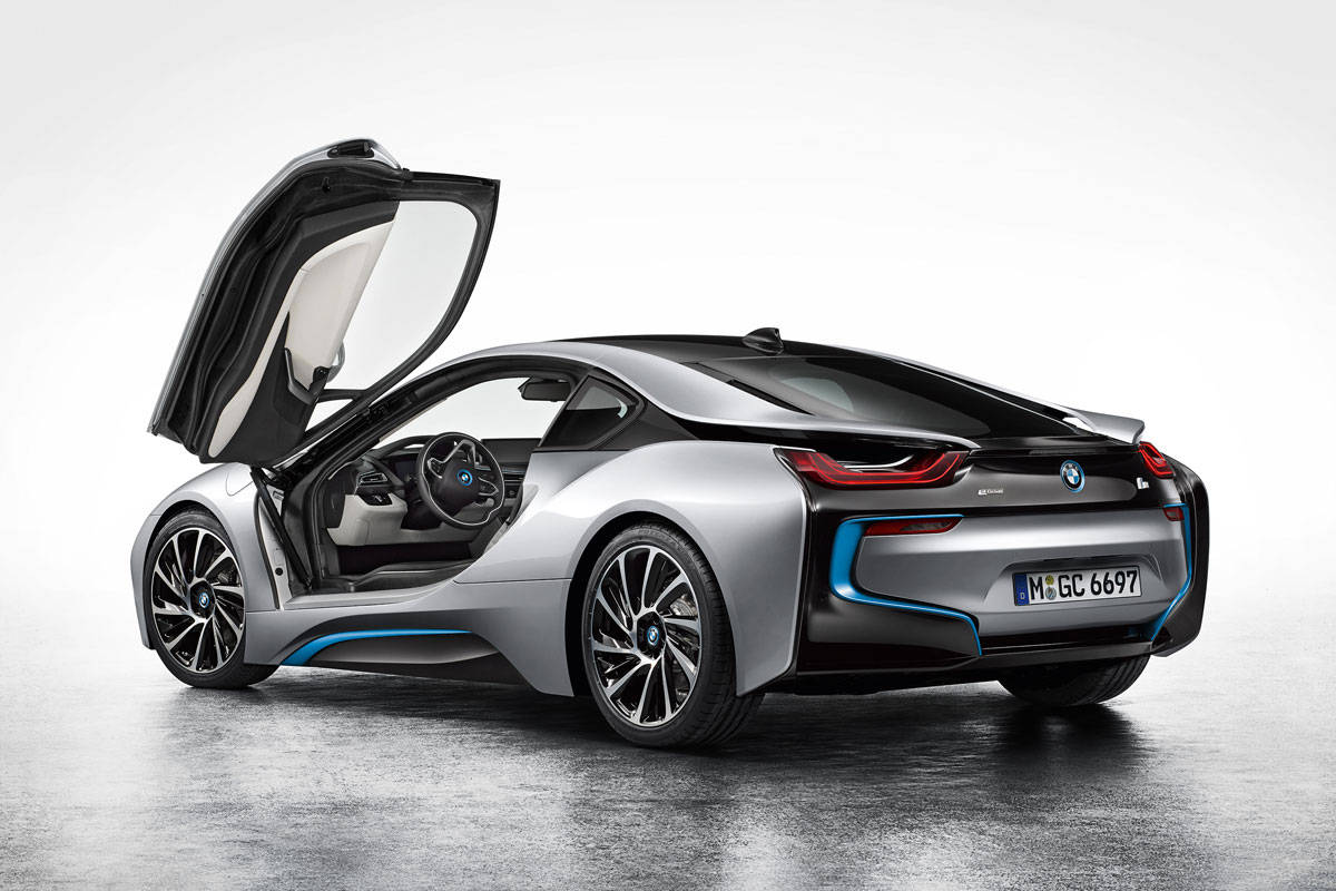 BMW i8 rear doors open