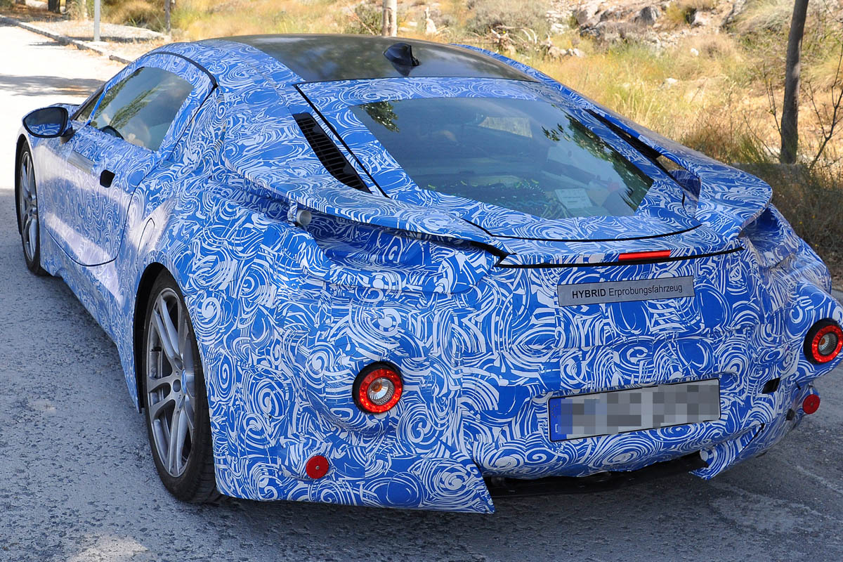 BMW i8 rear three-quarter static
