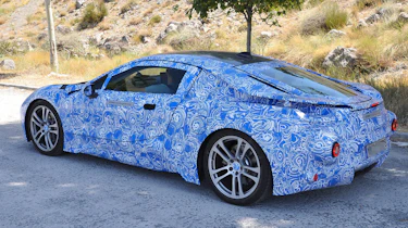 BMW i8 rear three-quarter