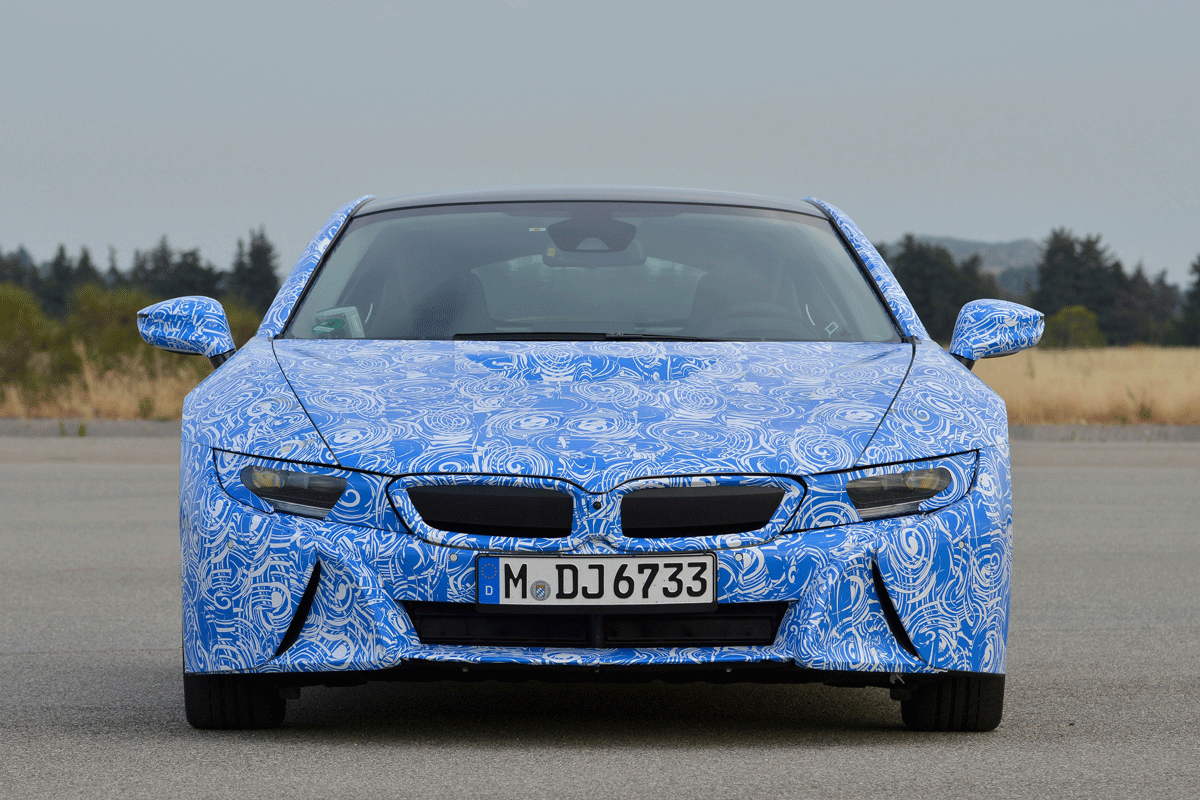 BMW i8 on the road