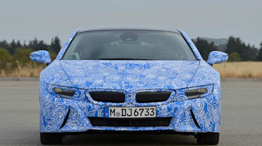 BMW i8 on the road